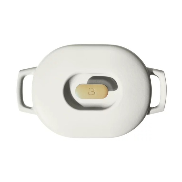 ♠️ New Beautiful 6QT Enamel Dutch Oven, White Icing by Drew Barrymore - Picture 6 of 10